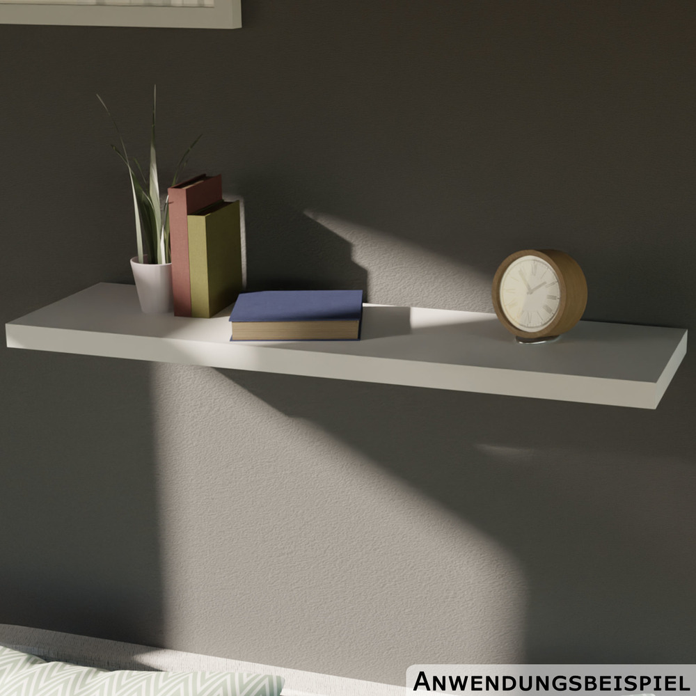 Wandregal weiß 80 x 23,5 cm