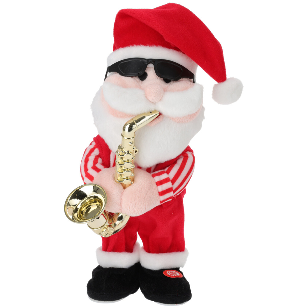 Weihnachts-Plüschfigur 35 cm tanzend mit Musik image number 1