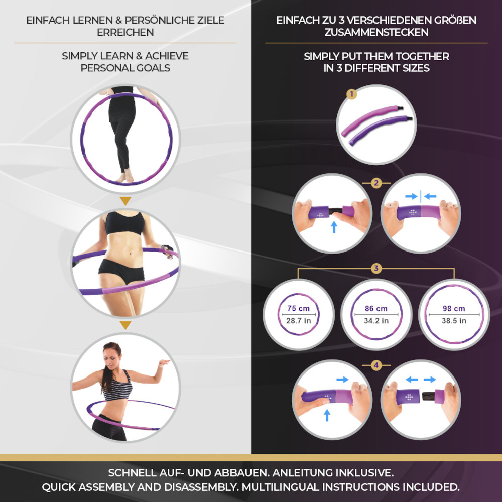Fitness-Reifen Macacor in Lilapink, inklusive Zubehör image number 7