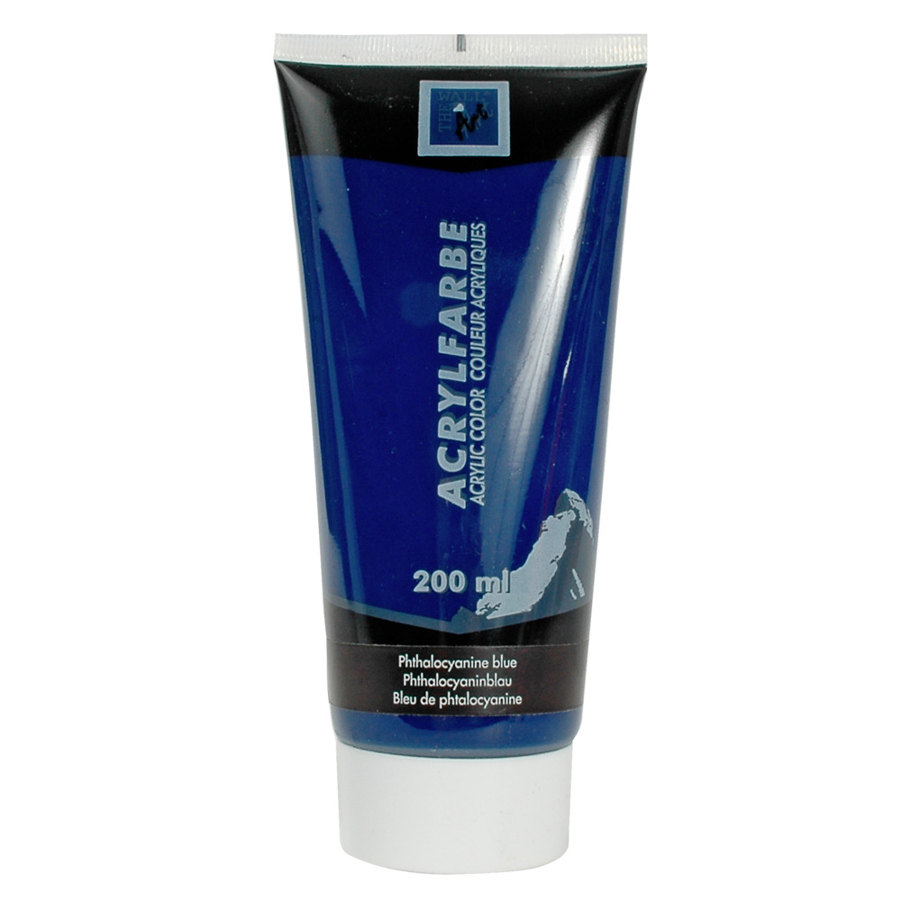 The Wall Acrylfarbe 200ml Tube phtalocyaninblau image number 0