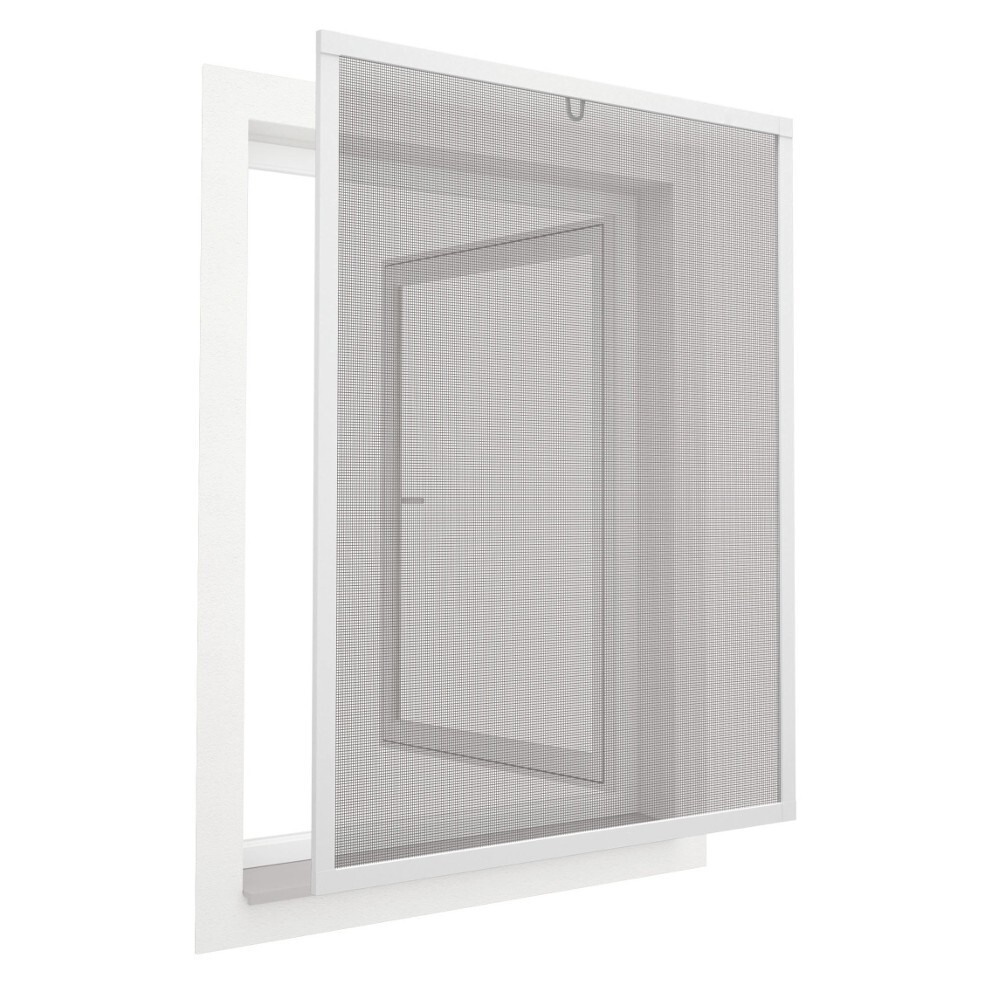 Insektenschutzgitter 80 x 100 cm mit Alurahmen für Fenster in Grau