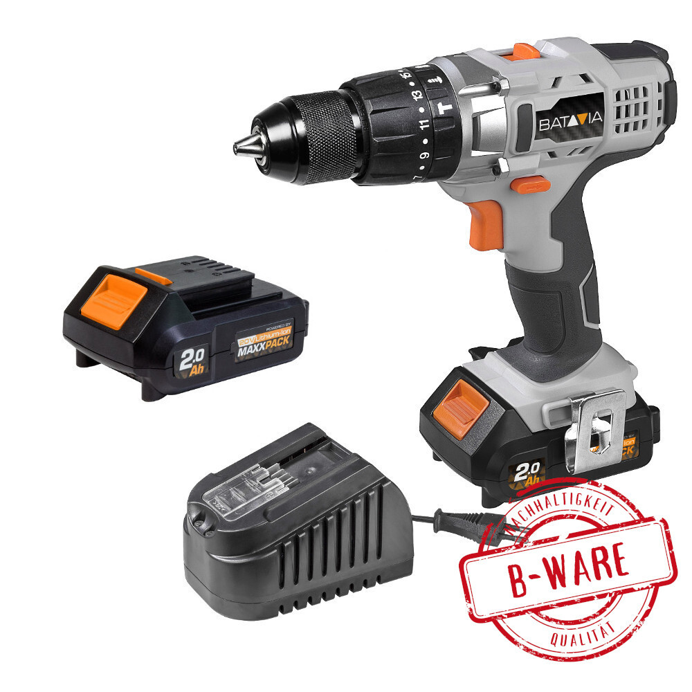 Akku-Kombischrauber-Set Ladegerät 2 Akkus - B-Ware