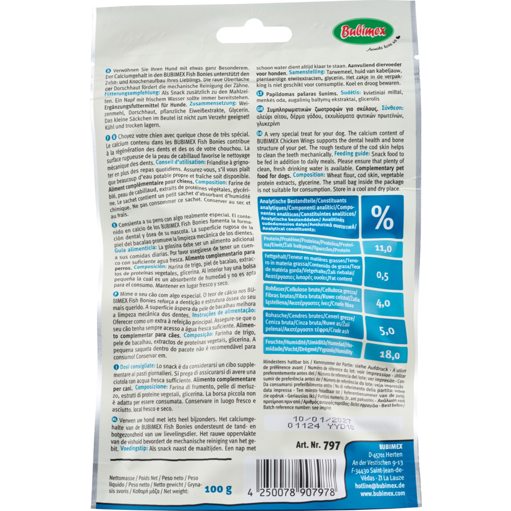 Snackknochen mit Dorschhaut f&uuml;r Hunde image number 1