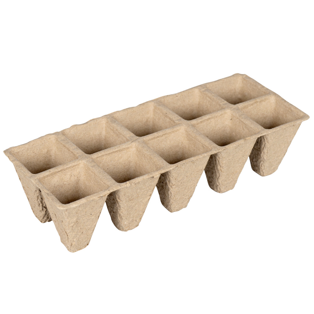 Anzuchttöpfe 10 Stück, mit je 10 Fächern, Papier