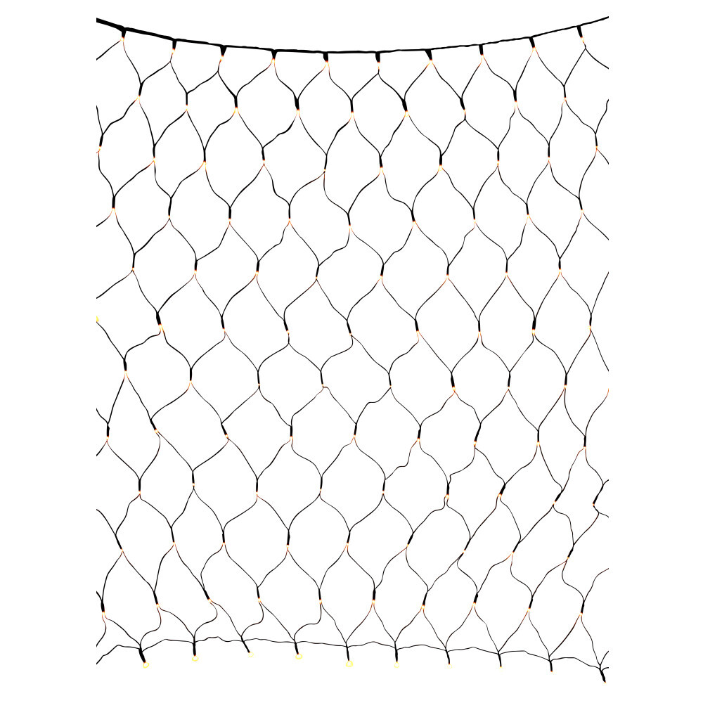 LED-Lichternetz 2 x 1 m mit 160 LEDs warmweiß image number 0
