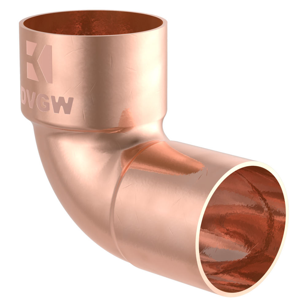 Winkel-Muffe 90° Kupfer-Lötfitting 22 mm - Nr. 5092
