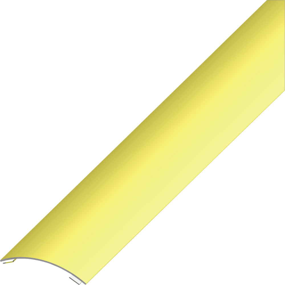 &Uuml;bergangsprofil Messing gew&ouml;lbt 1000 x 37 x 4 mm selbstklebend image number 0