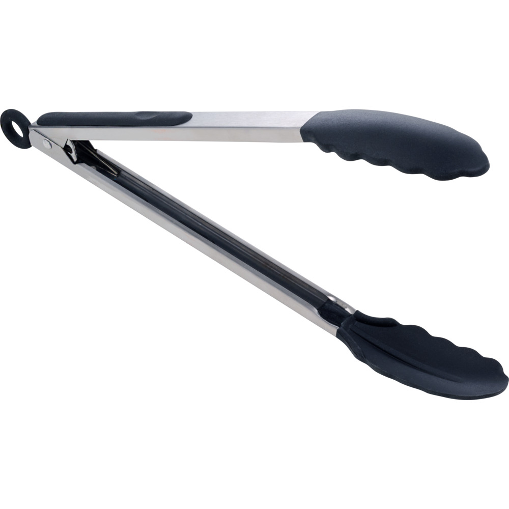 Grillzange Edelstahl 33 cm mit Silikon-Kopf image number 1