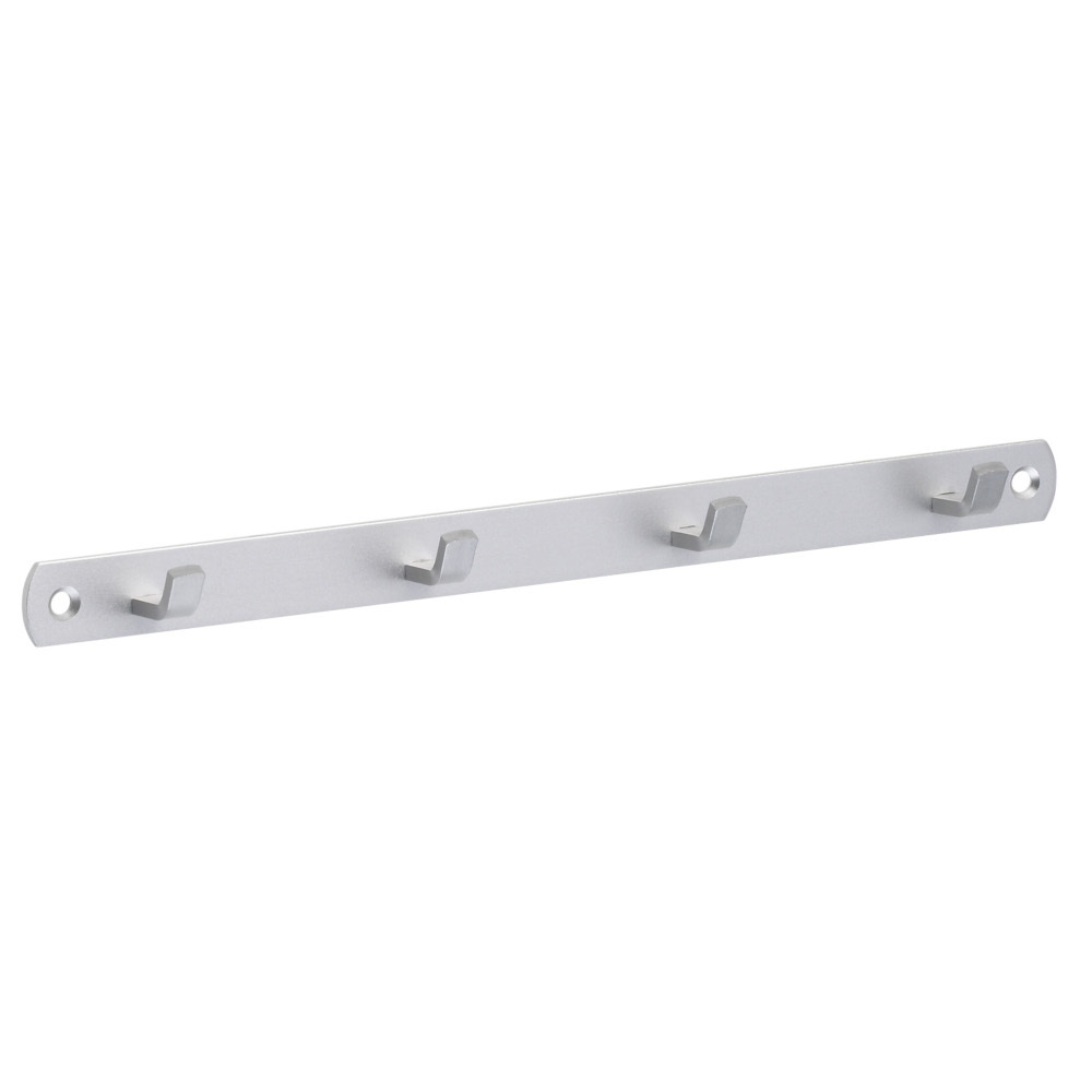 Hakenleiste aus Aluminium mit 4 Haken