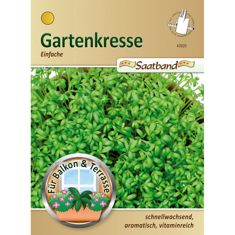 Saatband einfache Gartenkresse ca. 2 laufende Meter image number 0