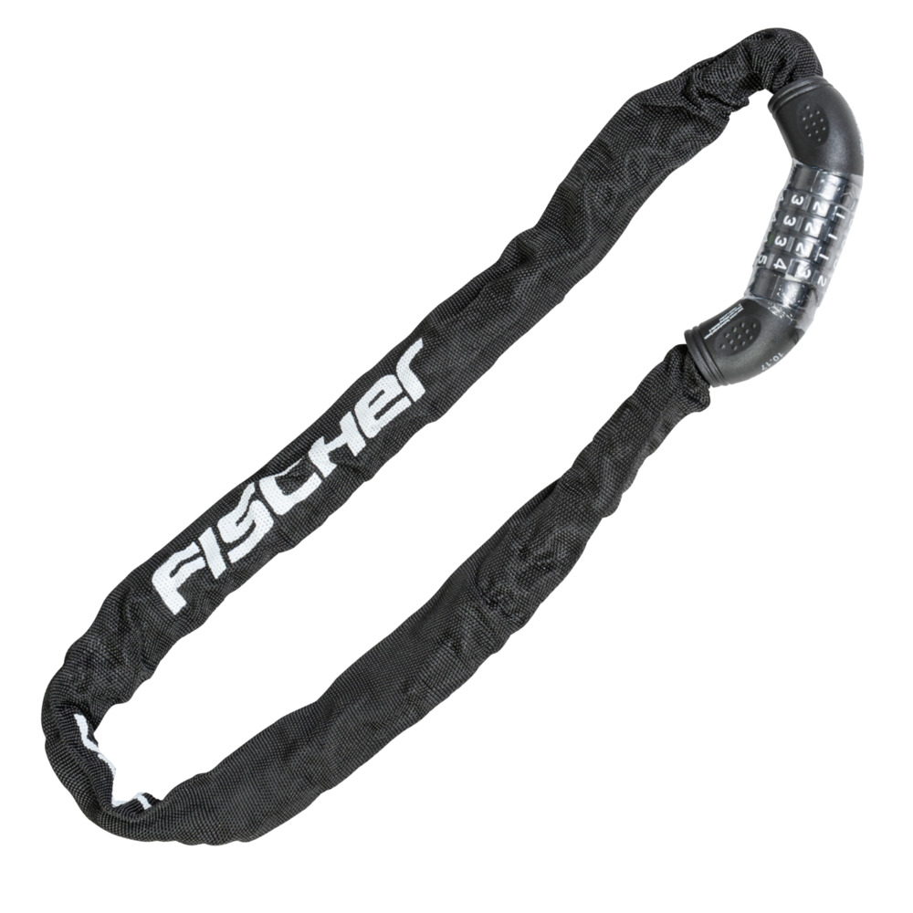 FISCHER Fahrradschloss Zahlen Kettenschloss 90 cm