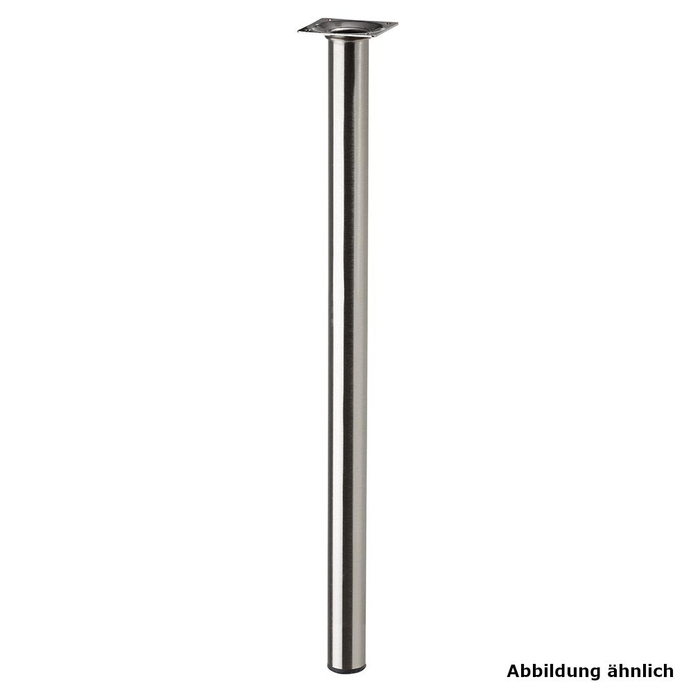 Möbelfuß POP 200 x 30 mm rund in Edelstahl-Dekor