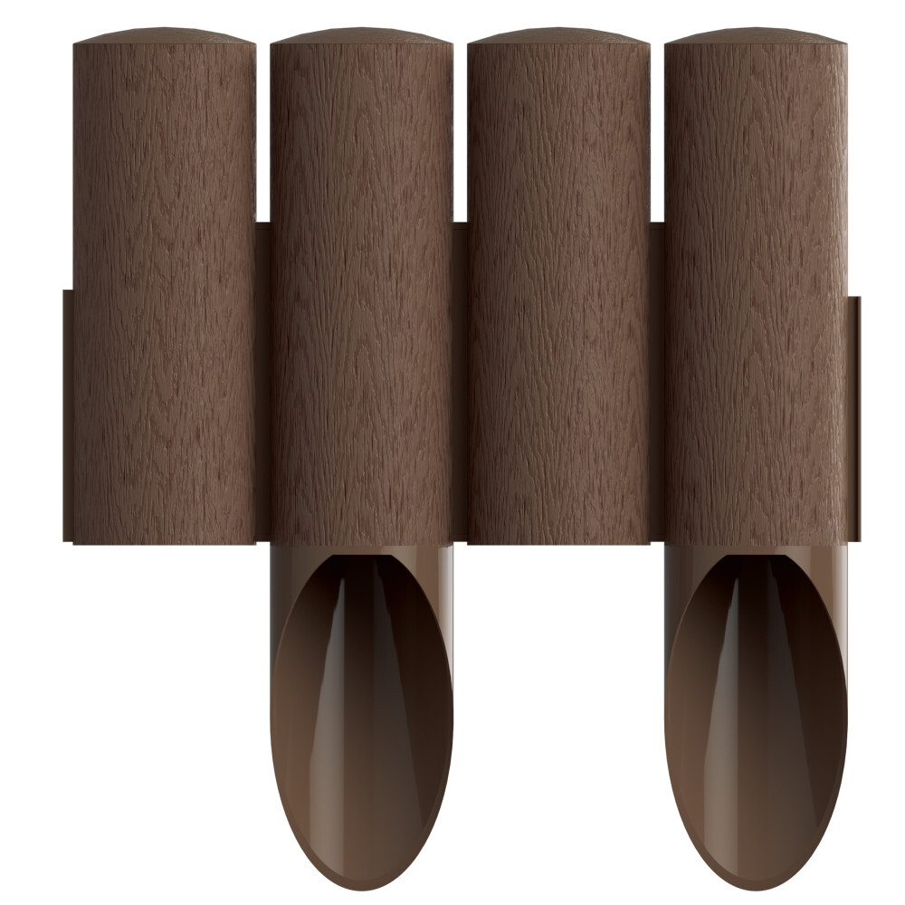 Rasenkante Palisade 10 Stück 2,3 m aus Kunststoff