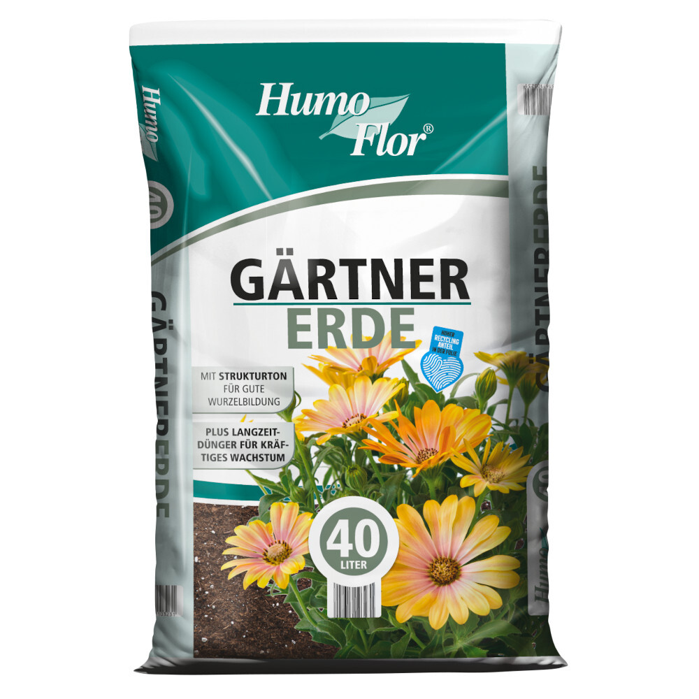 Gärtnererde 40 Liter mit Ton und LZD