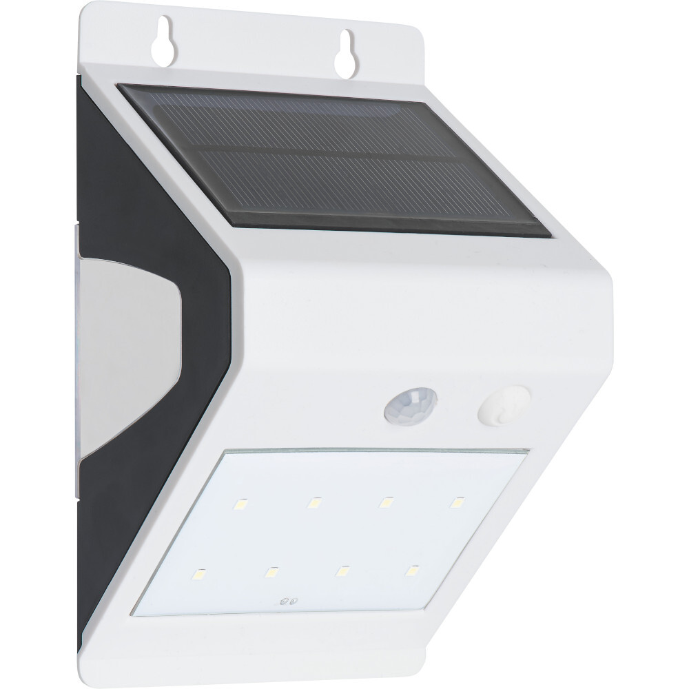 LED-Wandleuchte 3 Watt solarbetrieben weiß mit PIR-Sensor