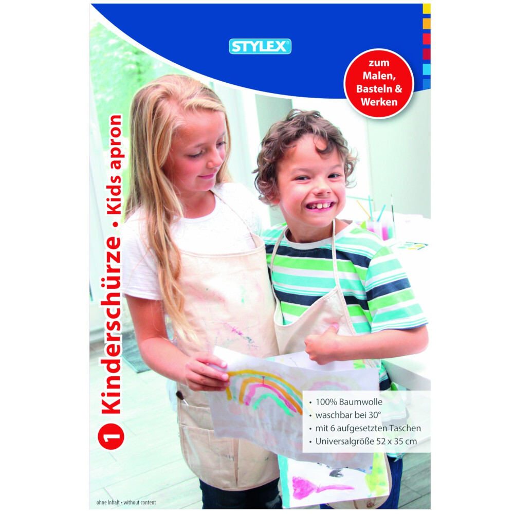Malschürze für Kinder 6 Taschen Universalgröße image number 2