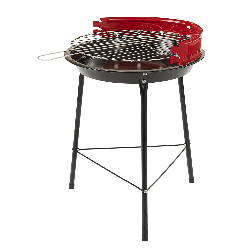 Campinggrill BBQ rund Rot image number 0