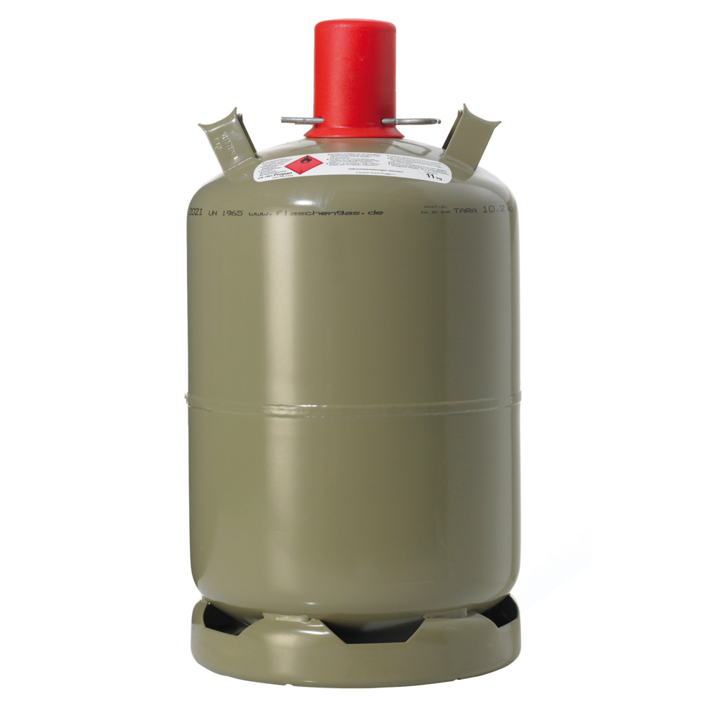 Rheingas Propan Gasfüllung 11 Kg Eigentumsflasche grau image number 0