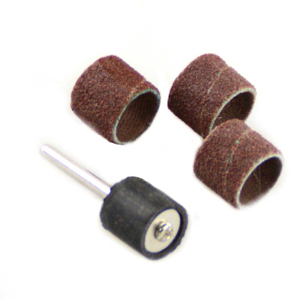 Schleifdorn Ø 12,7 mm mit 3 Schleifhülsen K 120