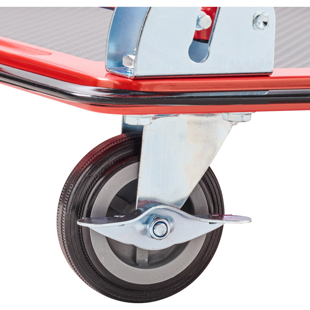Plattformwagen klappbar 150 kg aus Stahl - rot image number 5
