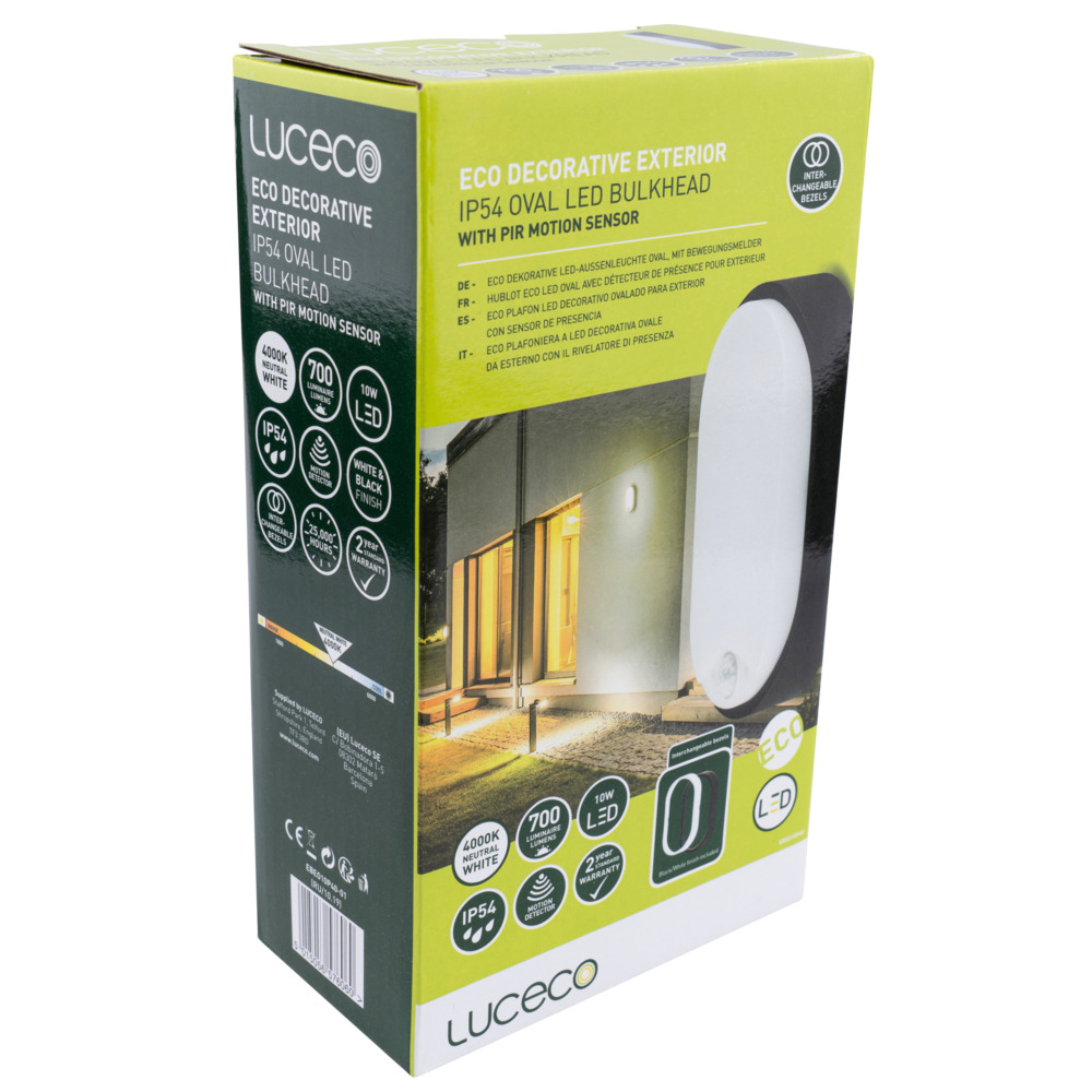 Luceco LED-Außenleuchte oval mit Bewegungsmelder image number 4