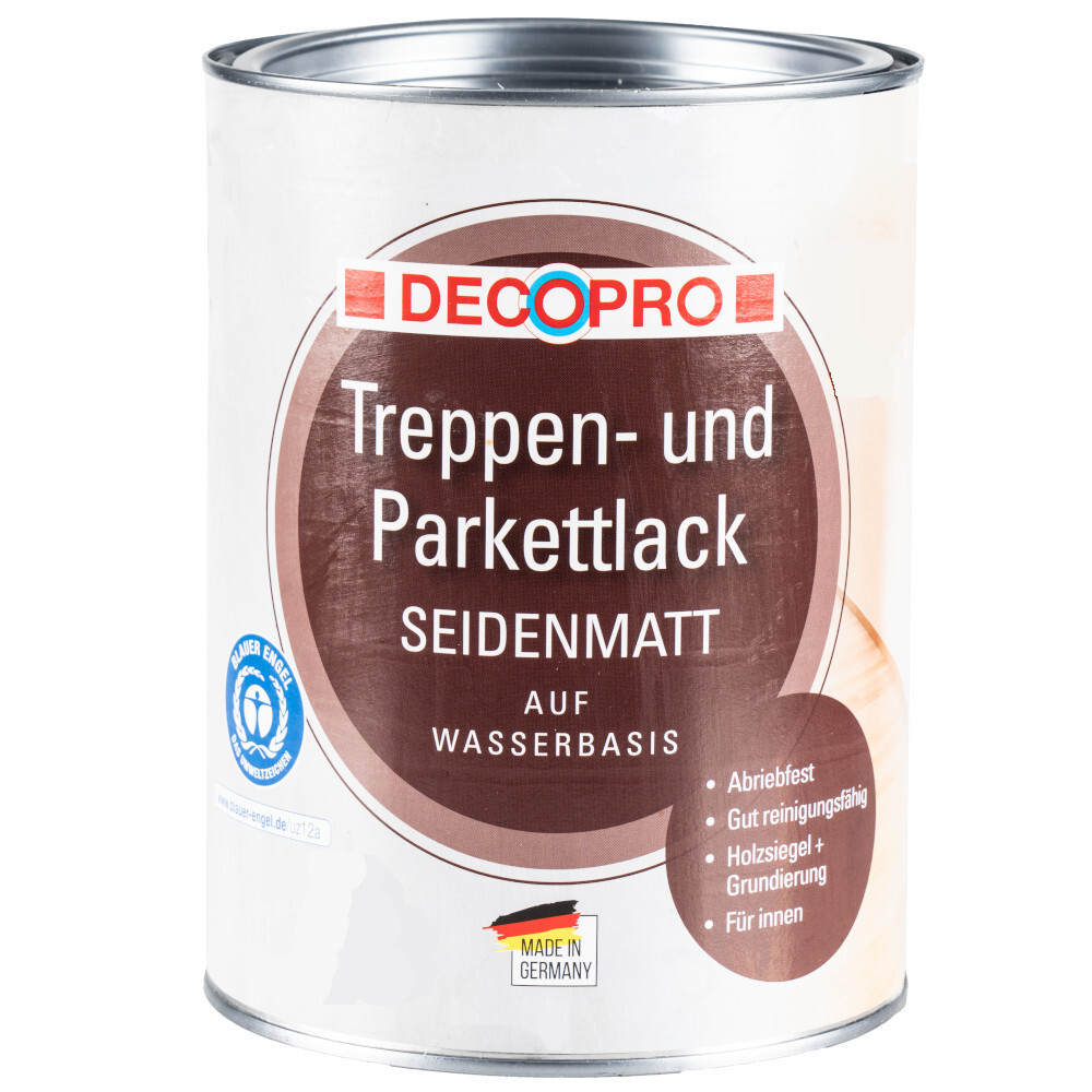 DECOPRO Treppen- und Parkettlack 750 ml seidenmatt farblos