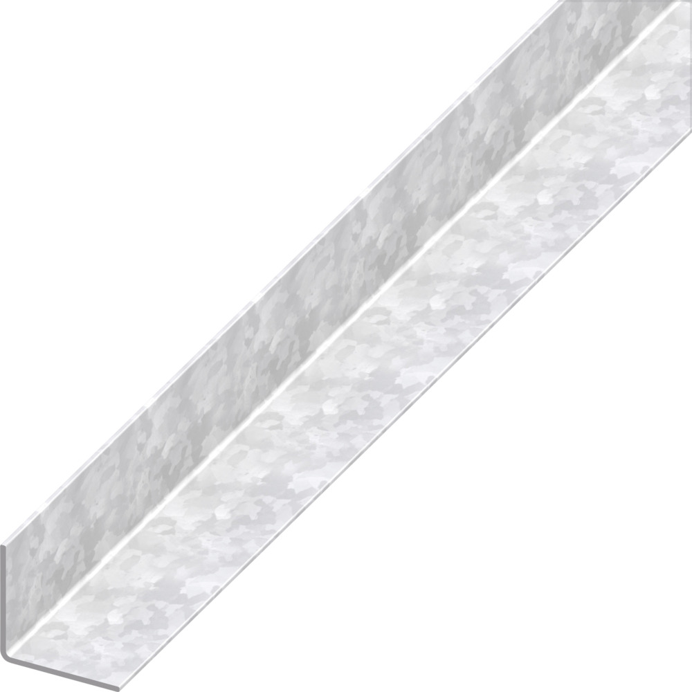 Winkelprofil gleichschenklig Stahl verzinkt kaltgewalzt 1000 x 15,5 x 0,75 mm silberfarben