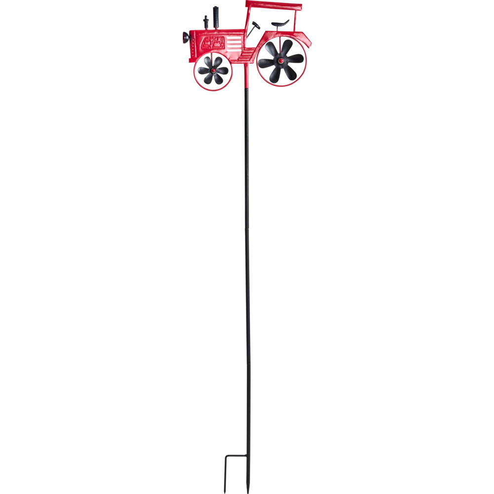 Gartenstecker Windrad 130 cm mit Fahrzeugmotiv und Erdspieß image number 1