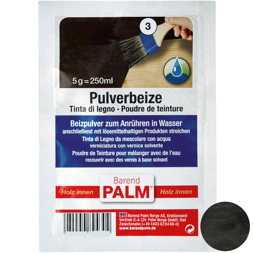 Barend Palm Pulverbeize 5 g Silbergrau-Dunkel image number 0