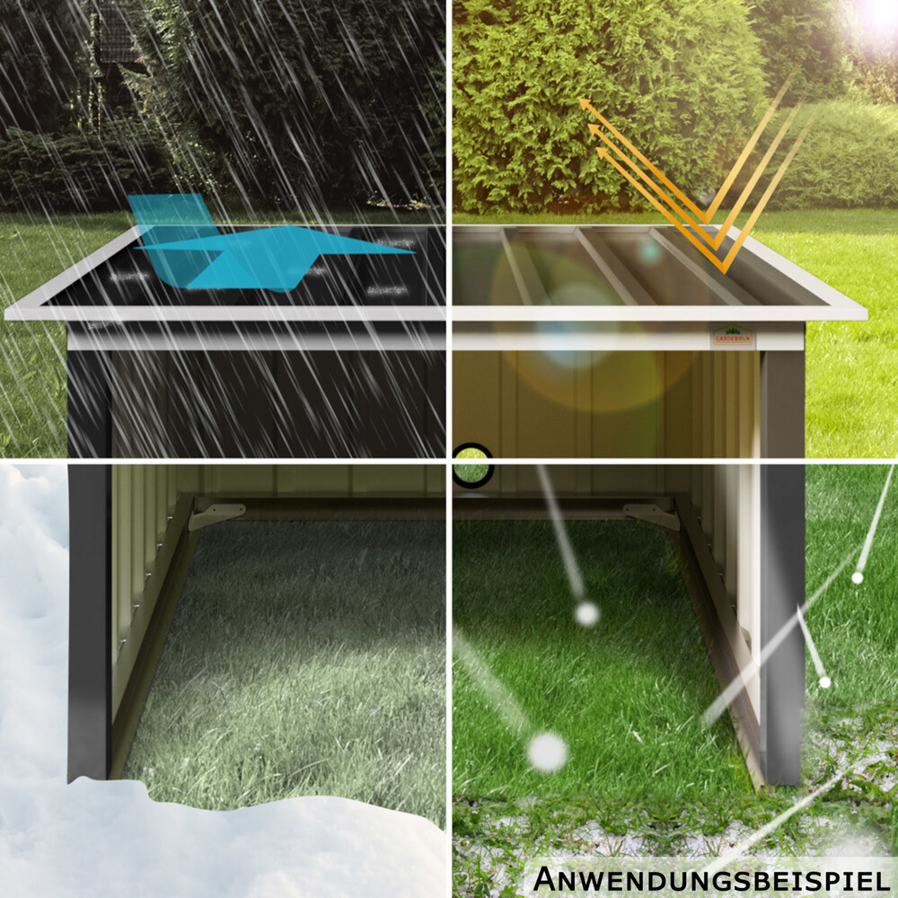 Mähroboter Garage 89 x 90 x 54 cm Anthrazit image number 6