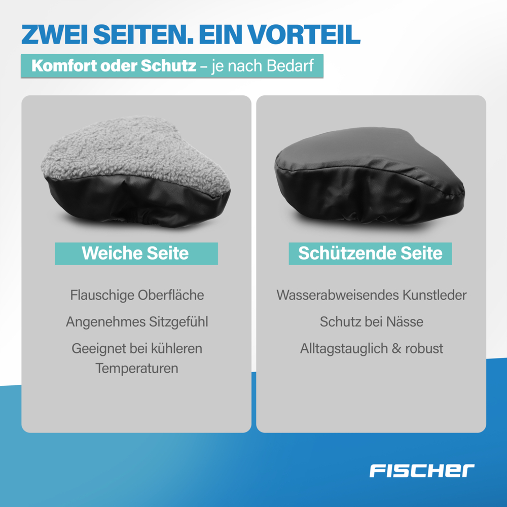 FISCHER Fahrrad Satteldecke Universal, wendbar image number 6