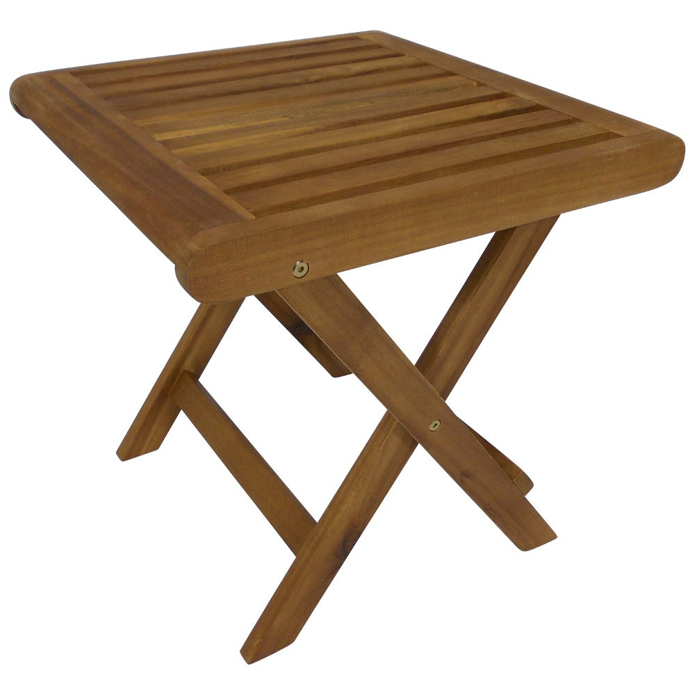 Klapphocker 40 x 40 x 41 cm, Akazieholz geölt image number 0