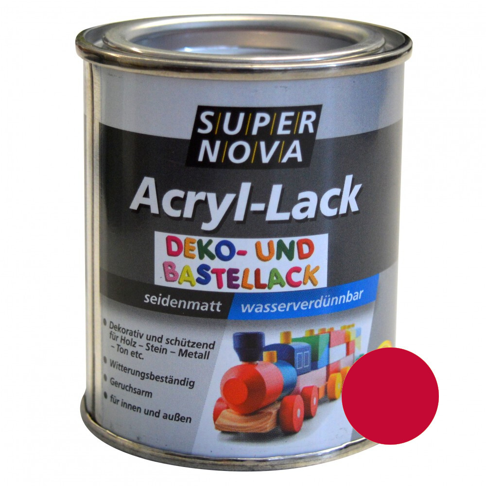 Super Nova Acryl Lack kirschrot seidenmatt für innen und außen image number 0