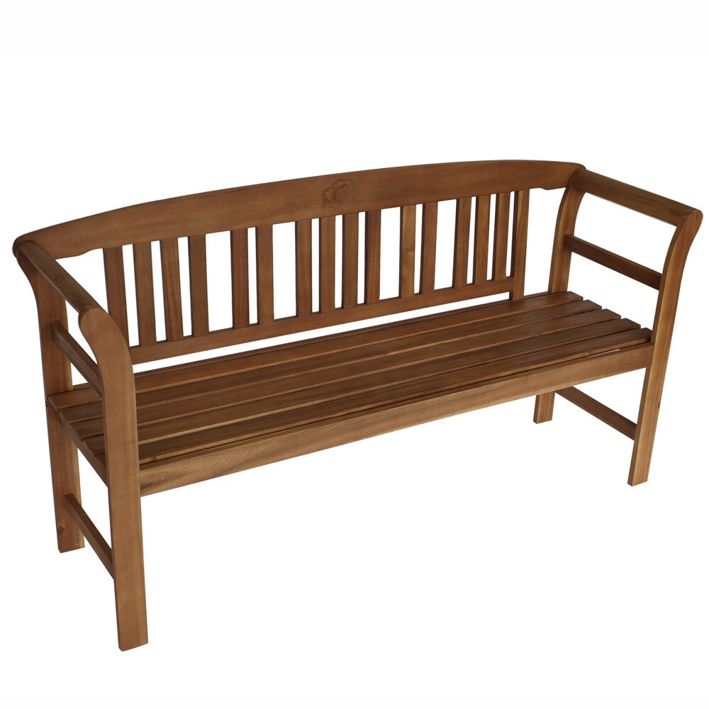 Gartenbank 3-Sitzer, 157 x 45 x 83 cm, Holz Akazie image number 0