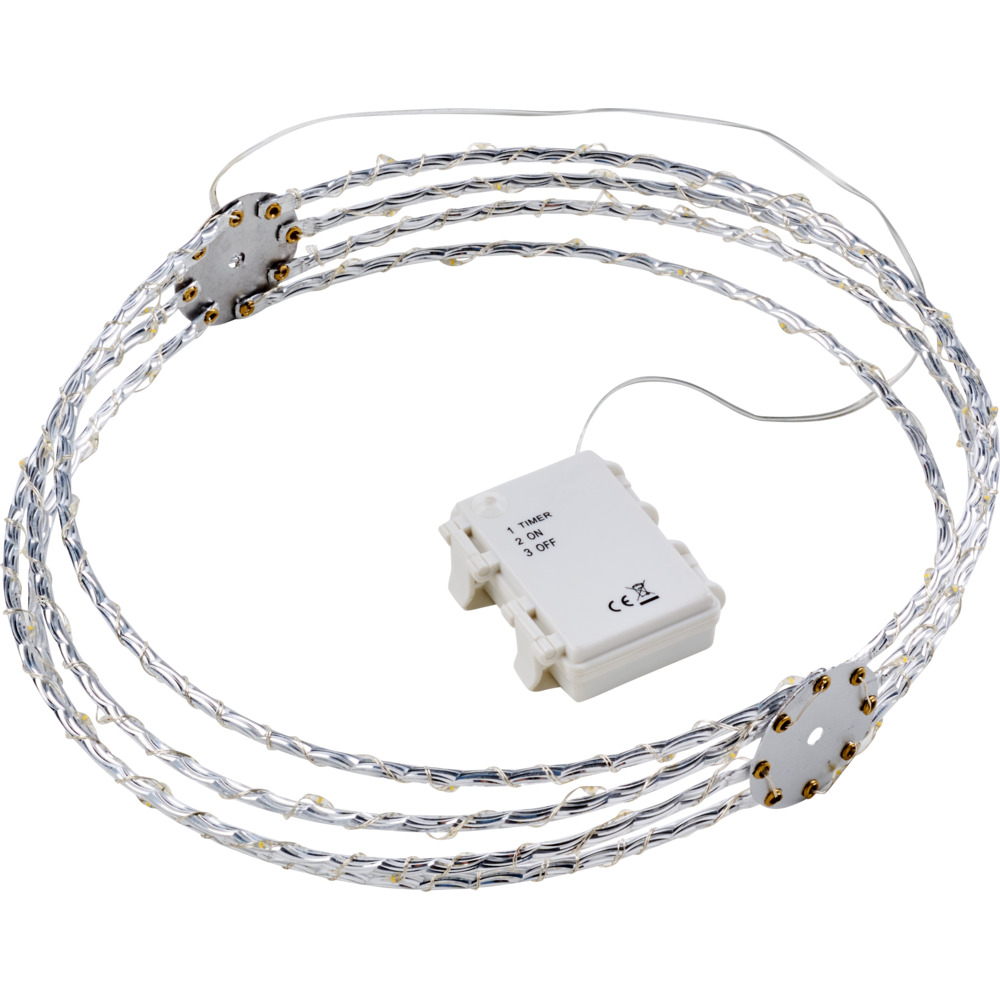 LED-3D-Kugelleuchte faltbar 96 LEDs Ø 30 cm image number 1