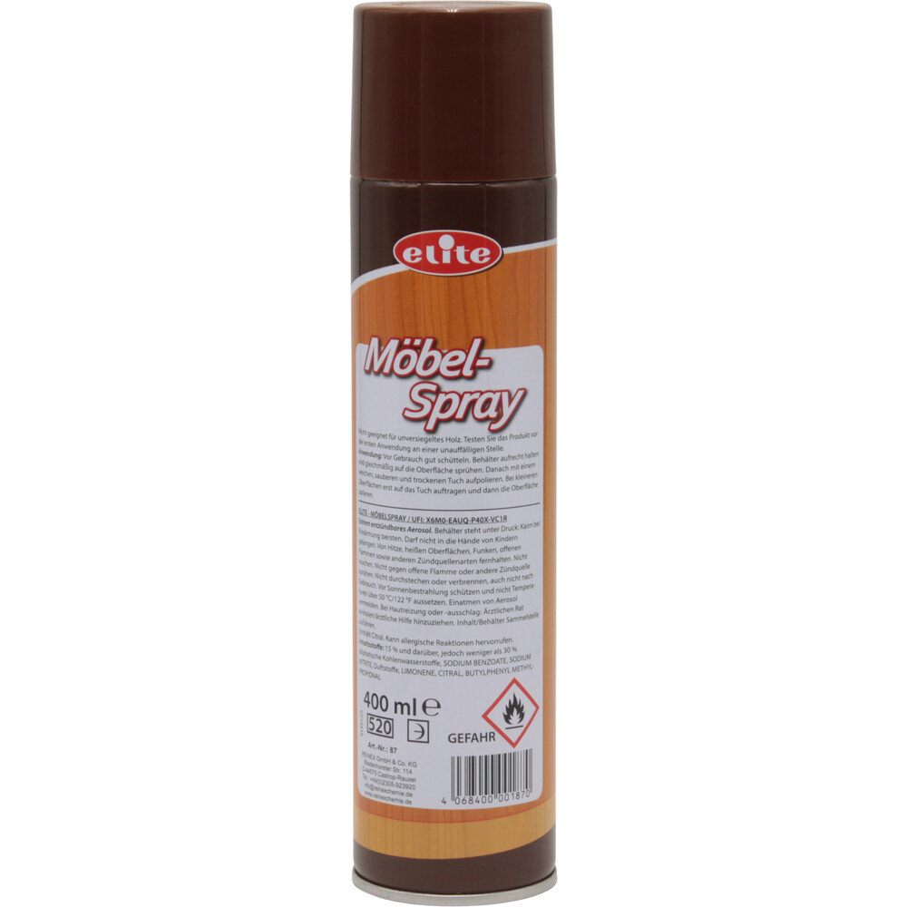 Reinex Elite M&ouml;belspray 400 ml image number 1