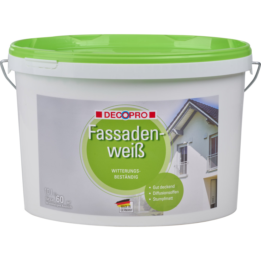 DECOPRO Fassadenweiß 10 Liter matt weiß image number 0