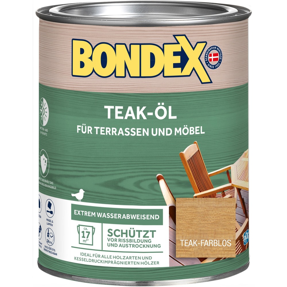 BONDEX Teak-Öl farblos 750 ml image number 1