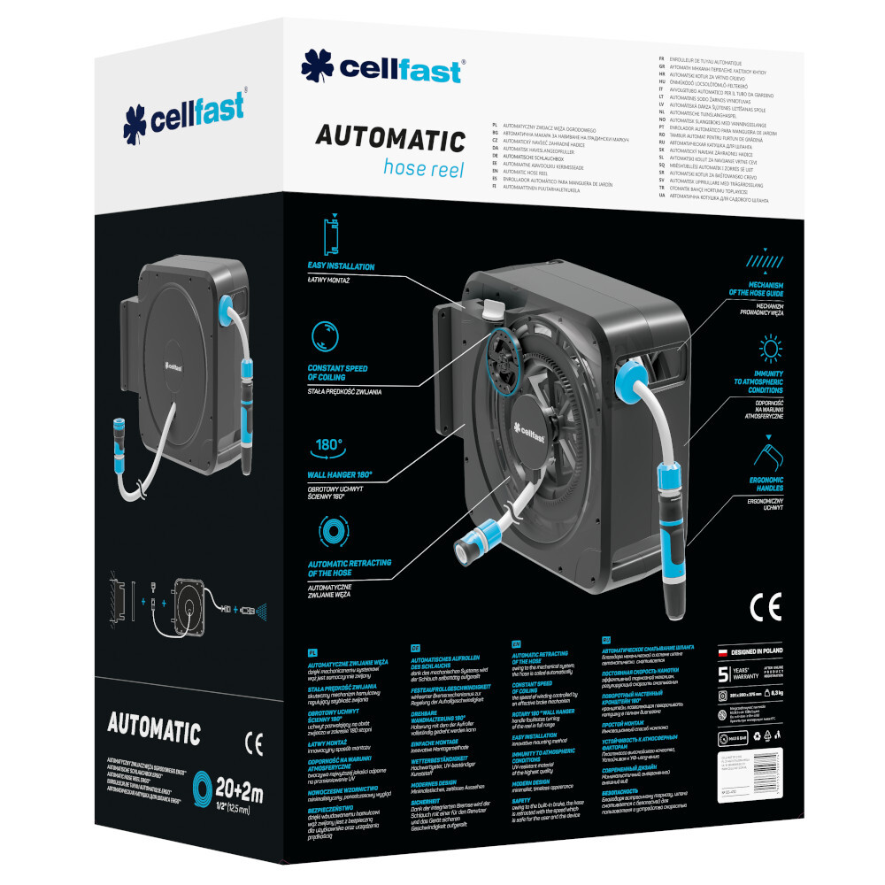 Automatische Schlauchbox 20 + 2 m ERGO™, Wandmontage image number 4