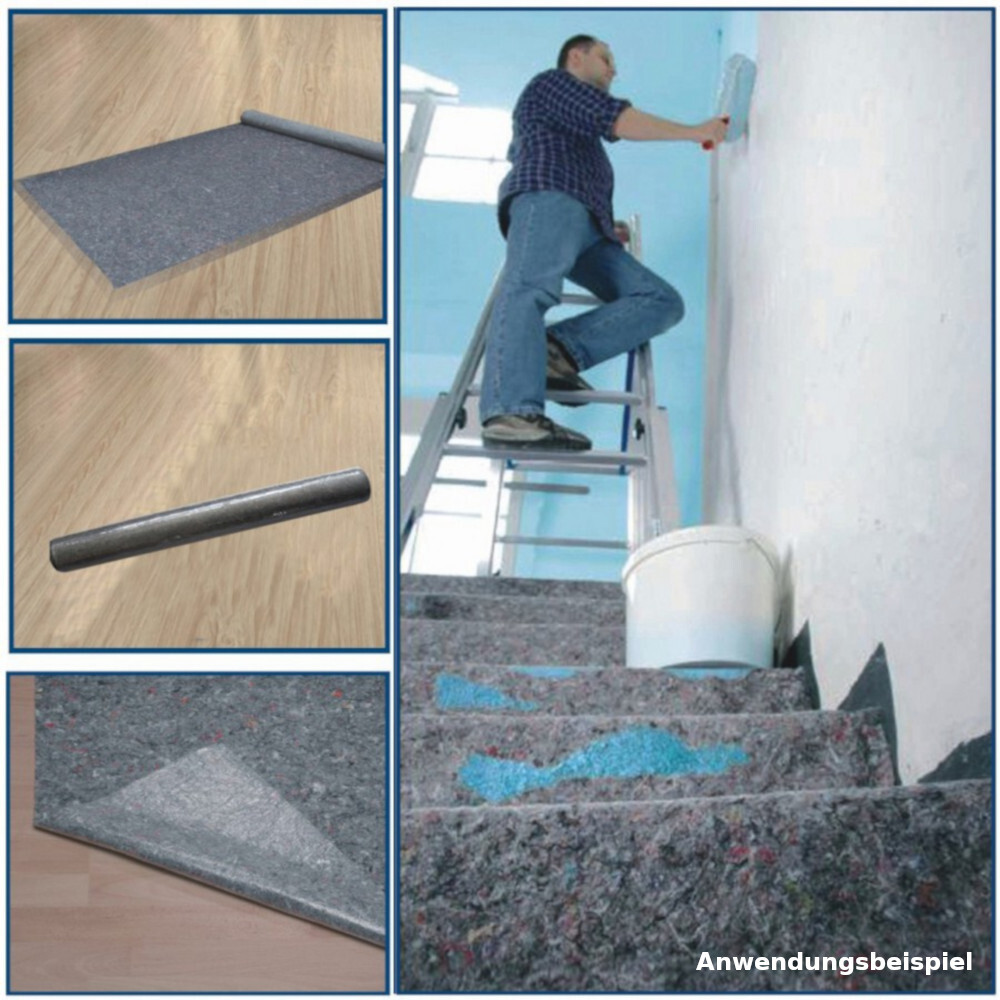 DECOPRO Malerabdeckvlies 1 x 5 m auf Rolle, zuschneidbar image number 2