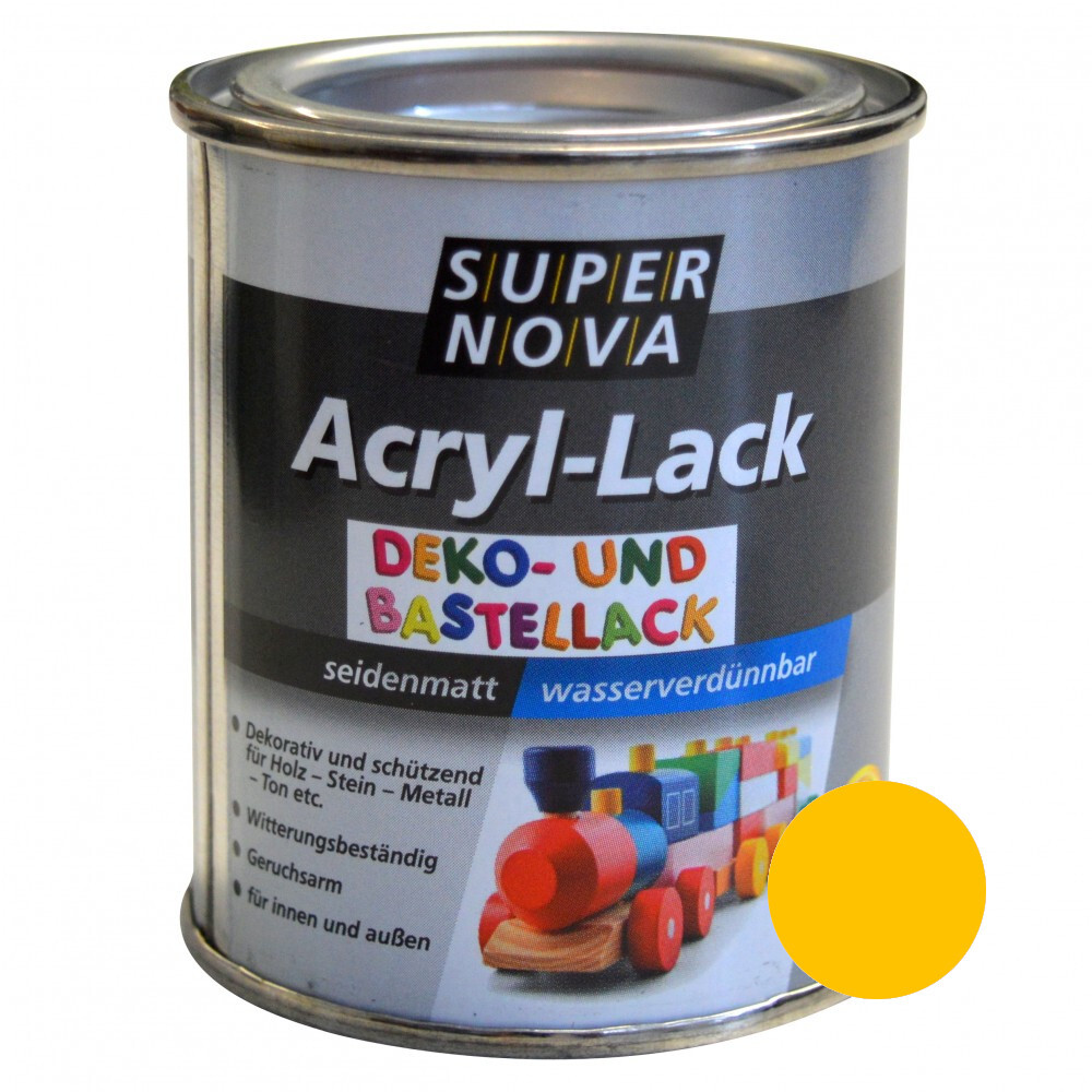 Super Nova Acryl Lack sonnengelb seidenmatt für innen und außen image number 0