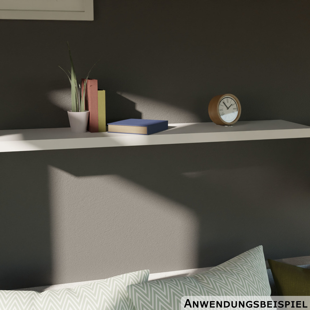 Wandregal weiß 120 x 23,5 cm