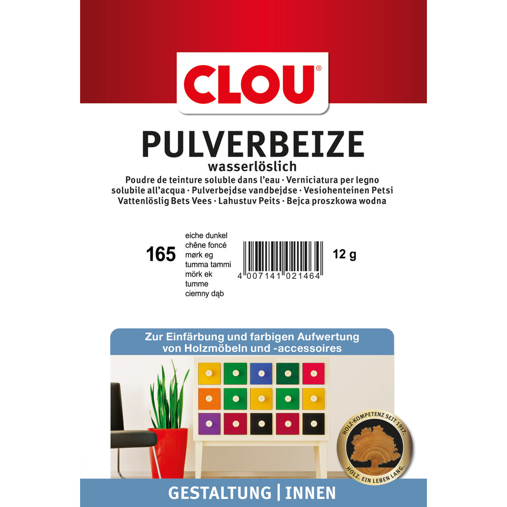 Clou&reg; Pulverbeize nussbaum-dunkel 5g image number 0