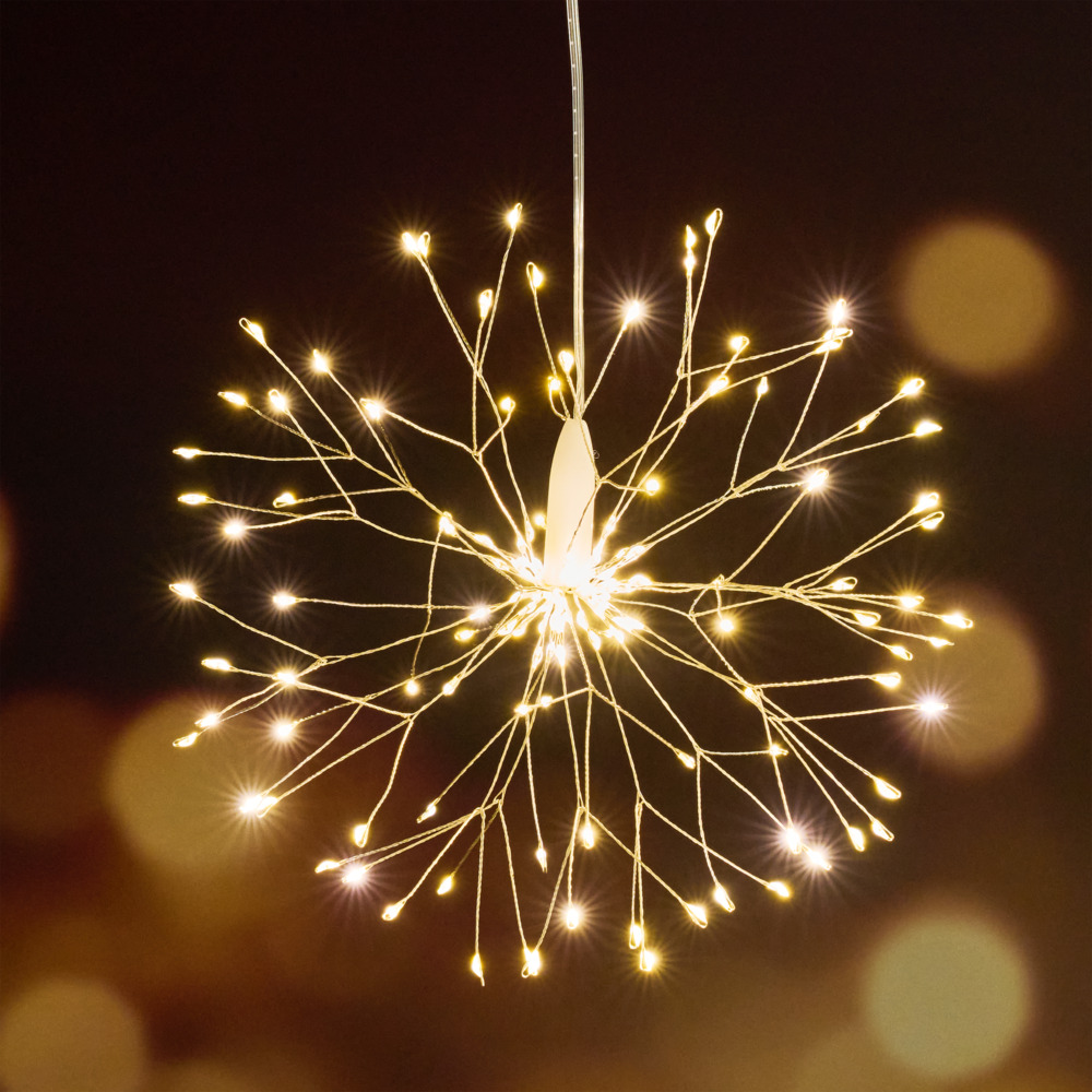 LED-H&auml;ngebeleuchtung &bdquo;Feuerwerk&ldquo; mit warmwei&szlig;en LEDS image number 1