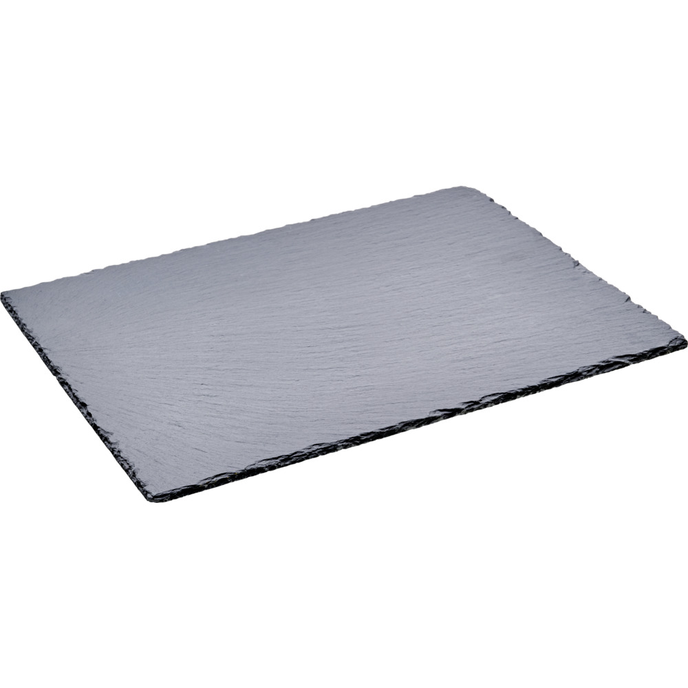 Tablett rechteckig aus massivem Schiefer image number 1