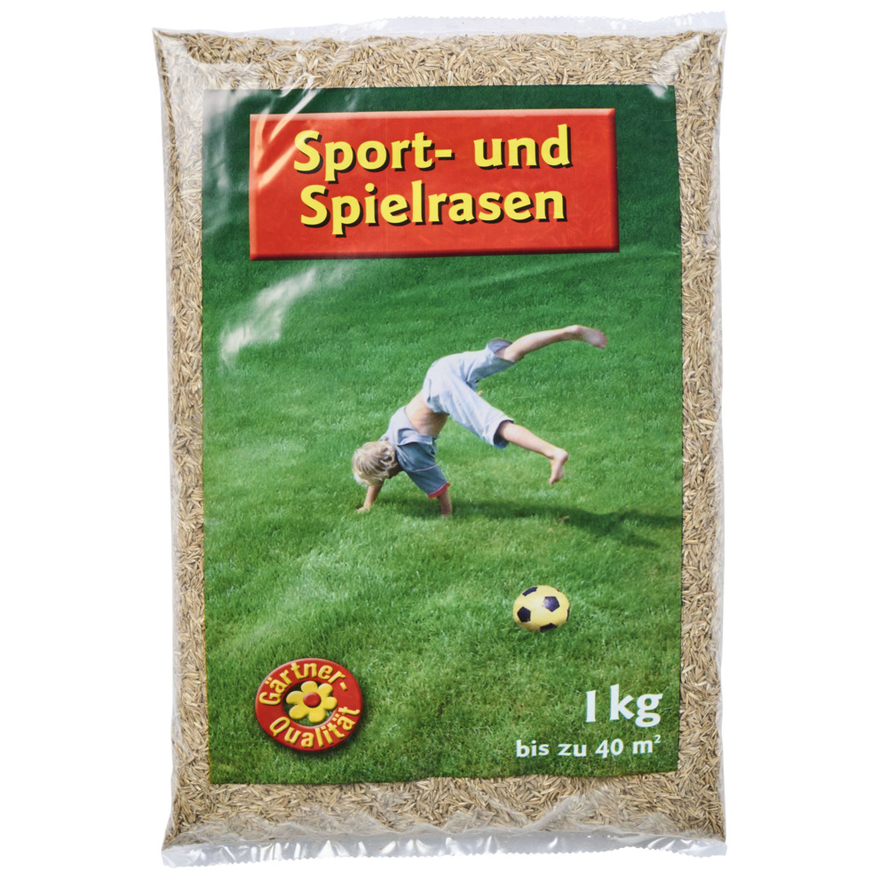 Sportrasen Samen 1kg 40m² Spielrasen Saatgut Rasensamen Rasen Saat Grassamen image number 1