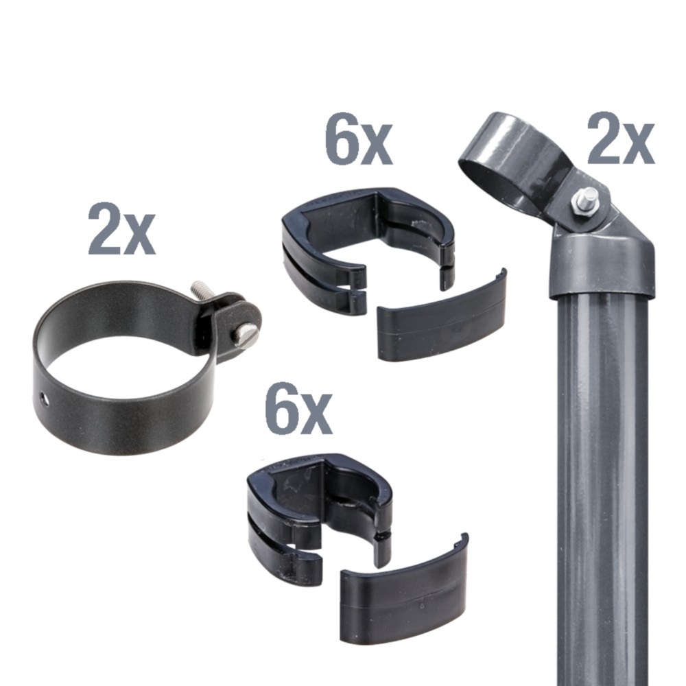 Tor-Anschluss-Set für Fix-Clip Pro® Zaun 102 cm anthrazitgrau