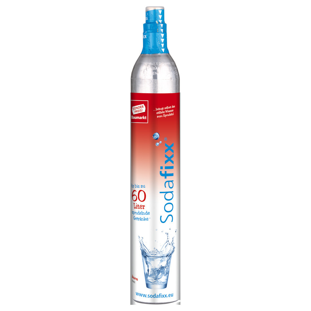 Sodafixx Gasflasche Leerzylinder für gängige Trinkwassersprudler