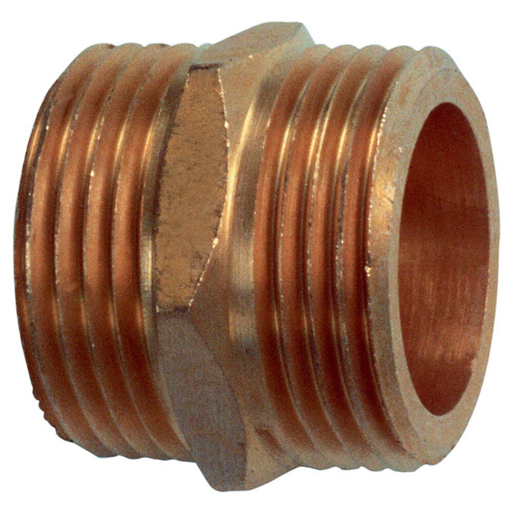 WaterPro Doppelnippel aus Messing 1½'' image number 0