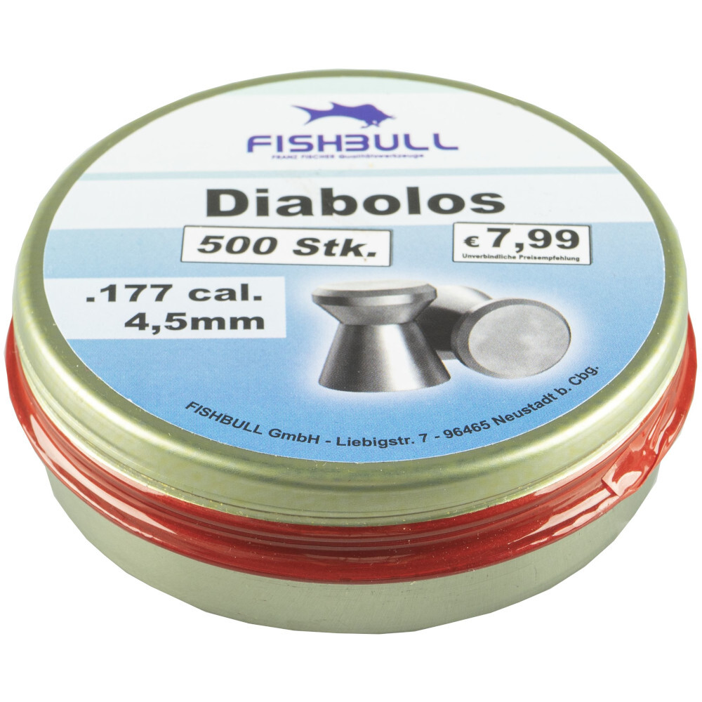Diabolo 4,5 mm 500 Stück Cal.177 Luftgewehr-Munition image number 2